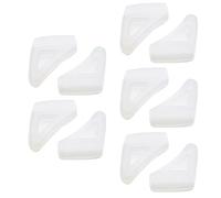 5 Pair Silicone Antislip Eyewears Grippers Glasses Ear Grips with Triangle Designs for Eyeglasses Stability Sport Use Silicone Glasses Ear Grip for Sport