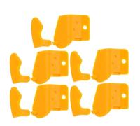 5 Pair Yellow Plastic Tire Changer Jaw Protector Insert | Tool-free Mounting, Wear Resistant Design, Helps Save Time in Car Shop Environments and Workflow
