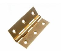 5 Pairs (10 Hinges) X 2.5-inch EB Brass Plated Steel Door Butt Hinges