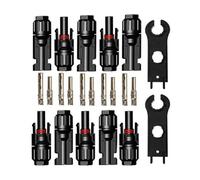 5 Pairs 30A Solar Panel Connectors Male Female Waterproof IP67 Tinned Copper For PV Cable 1.5-6mm² Outdoor System Installation Kit