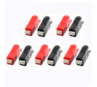 5 Pairs Alligator Clips, 50A Insulated Crocodile Electrical Test Clamps with Protective Cover for Circuit Connection, Electrical Testing, Experiment