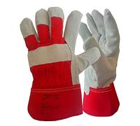 5 Pairs Canadian Leather Rigger Work Gloves Heavy Duty Safety Gauntlets Size XL