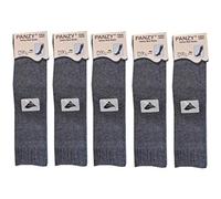 5 Pairs Children/Kids Girls Knee High Plain School Cotton Rich Socks (UK 4-6.5 (EU 36-39) (for older Girls and ladies), Grey)
