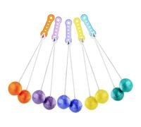 5 Pairs Clacker Balls, Swinging Balls Toss Game Balls Novelty Clackers Balls on A String Swing Ball Toy for Kids Children and Adults for Training Balance Ability Motor Skills