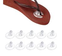 5 Pairs Clear Silicone Thong Sandal Toe Protection Yarn Inserts Cushion Flip Flop Sandals Insoles Toe Protectors with Flat Surface