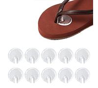 5 Pairs Clear Silicone Thong Sandal Toe Protectors Sandal Flip Flop Gel Toe Guards Cushions Grip Pads Thong Protectors with Grain Surface