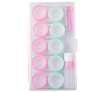5 Pairs Contact Lens Case Eye Contact Lens Box Women Travel Contact Lenses Case Soak Container Lenses Box for Beauty Pupil
