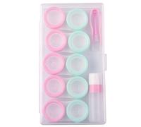 5 Pairs Contact Lens Case Eye Contact Lens Box Women Travel Contact Lenses Case Soak Container Lenses Box for Beauty Pupil