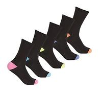 5 Pairs Cottonique Marl H&T Socks 41B613 Brights