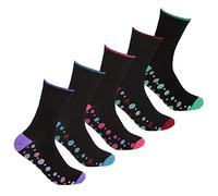 5 Pairs Cottonique Socks 41B396 Black Spot