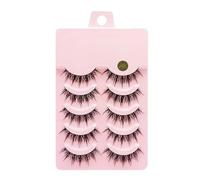 5 Pairs DIY False Eyelashes - Natural & Voluminous Styles - Easy Application for Beginners and Makeup Enthusiasts (030)