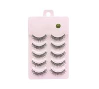 5 Pairs DIY False Eyelashes - Natural & Voluminous Styles - Easy Application for Beginners and Makeup Enthusiasts (015)
