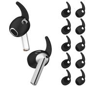 [5 Pairs] Ear Hooks Covers for Samsung Galaxy Buds 3, Anti-Slip Sport Ear Tips Covers Silicone Wingtip Anti Scratches Eartip Galaxy Buds 3 Earbuds Accessories -Black