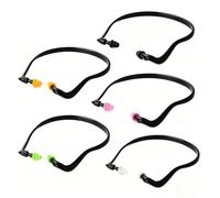 5 Pairs Ear Protection, Hearing Protection for Industrial Workers and Construction Sites, Reusable Ear Plugs with Noise Cancellation, Ear Loops Noise Cancelling for Sleeping and Shooting, Multicolor