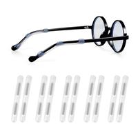 5 Pairs Eyeglass Ear Cushions, Eyeglasses Temple Tips Soft Silicone Glasses Ears Grip Eyeglass Pads Anti Slip Eyeglasses Ear Hook Clear