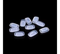 5 Pairs Eyeglass Nose Air Chamber Eyeglasses Nose D-Shape Insert-in Soft Silicone Nose