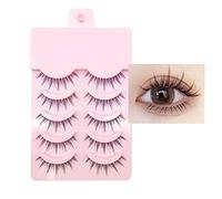 5 Pairs False Eyelashes Natural 3D Dense Curved Curled Eyelash Extension False Portable R5X6 Eyelashes Makeup Tools Eye