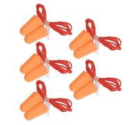 5 Pairs Foam Earplugs Ear Protections Noise Cancelling Soft Ear Plugs with Lanyard for Work Study Sleep Construction Sound Blocking Earplugs