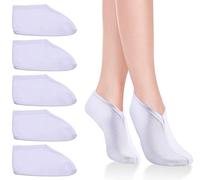 5 Pairs Foot Cream Socks Moisturizing Socks Overnight Spa Socks for Foot Cream Foot Cream Socks Moisture Enhancing Socks,Socks for Cream On Feet for Women Men Absorbing for Dry Cracked with No Cream