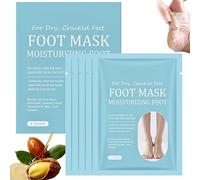 5 Pairs Foot Peel Mask, Exfoliating Peel Off Foot Mask for Hard Skin, Moisturising Socks for Cracked Heel Repair, Feet Dead Skin & Callus Remover, Hydrating Foot Mask for Men & Women