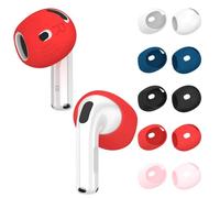 [5 Pairs] for AirPods 4 Ear Tips Covers Sport Anti Slip Anti Scratche Skin Soft Silicone Eartip AirPods 4 Gen Earbuds Accessories Compatible with Apple AirPods 4th Generation (5 Colors Mix)