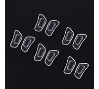 5 Pairs Inserted Silicone Eyeglasses Soft Nose Pads Glasses Massage Nose Pads for Glasses Clear