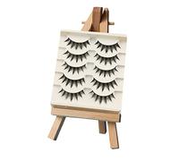 5 Pairs Japanese Style Makeup Eyelashes 3D Little Devil Spiky Eyelash Manga Lashes Cosplay Anime Eyelash Natural Look Beauty Eye Lash Extension Tools (Black-5 Pairs)
