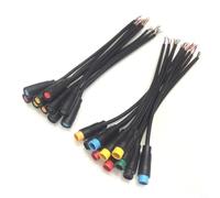 5 Pairs M8 6 Pin DC Cable Connector, Waterproof IP20 2A 12V and Socket with 15cm Copper Core Wire for E-Bike and Electrical Projects