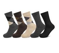 5 Pairs Mens Wool Socks, Soft Cozy Thick Warm Breathable Crew Thermal Socks men for Winter Christmas, with a Gift Box