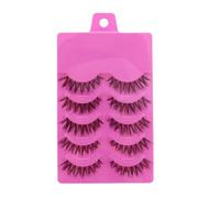 5 Pairs Natural Makeup Handmade Messy Cross False Eyelashes Practical treatment