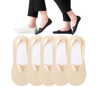 5 Pairs No Show Socks for Men Size 10-13, Invisible Ice Silk Boat Socks Men, Sock Set 2, One Size