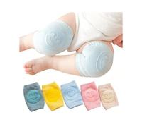 5 Pairs Non-slip Baby Knee Pads Cotton Dispensing Crawling Knee Protector Elastic Leg Warmer