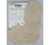 5 Pairs Nude Breast Pasties - Self-Adhesive Stick-On Nipple Covers, 6.5cm, Soft, Discreet, Single Use