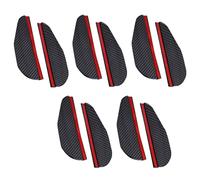 5 Pairs Of Car Rearview Mirror Rain Eyebrows, Carbon Fiber Pattern Design, Rainproof And Splash-Proof Baffle, Enhance The Visibility Of The Side Mirror, Universal For Cars, Suvs And Trucks.
