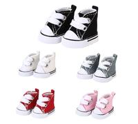 5 Pairs of Doll Shoes Suitable for 17cm Dolls, 5 Colors Suitable for Different Clothing Styles, 17cm Doll Accessories