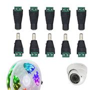 5 Pairs of Male and Female DC Connector - For Extension on LED Strip Lights, CCTV Cameras, Durable, Easy to Install, Perfect for DIY Audio Projects, CCTV connection, and Electronics
