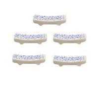 5 Pairs porcelain Chopsticks holder for countertop,Ceramic Chopstick rest cute (Blue sunflower)