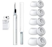 5 Pairs Replacement Ear Tips Compatible with AirPods Pro 3(2025), Silicone Ear Tips for AirPods Pro 3 with Cleaning Pen,Add Foam Microparticle filling layer,Built-in Dust Guard Screen (XXS/XS/S/M/L)