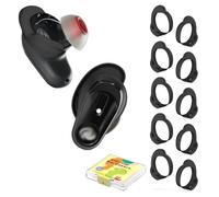 5-Pairs Replacement Ear Wings for Skullcandy Method 360 ANC Earbuds, Black | Soft Silicone Anti-Slip Ear Tips Cover for Method 360 ANC Earbuds Accessories with Storage Box, Fit in Charging Case