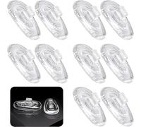 5 Pairs Silicone Spectacle Push On Nose Pads, Glasses Nose Pads, Anti-Slip, Adhesive Nose Pads for Eyeglasses, Sunglasses, and Spectacles,Cushions for Nose Support