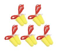 5 Pairs Soft Ear Plugs with Lanyard for Work Study Rest Foam Earplugs Ear Protections Noise Cancelling Earplug Reusable Sound Blocking Earplugs