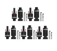 5 Pairs Solar Panel Connector Socket Coupling Power Distributor Adapter for PV Cables