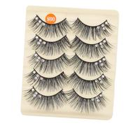 5 Pairs Stage False Eyelashes for Women Curl Cluster Lashes Lightweight Makeup Accessories for Dramatic Look for Friends and Family