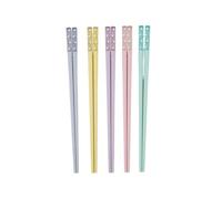 5 Pairs Sushi Chopsticks Reusable Fiberglass Portable Multicolor Chopsticks Tableware for Home Kitchen(5 Pair)
