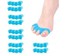 5 Pairs Toe Straighteners, Toe Spacers, Yoga Toes for Bent Toes - Silicone Toe Separators for Overlapping Toes, Plantar Fasciitis, Hammer Toes & Claw Toes