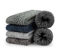 5 Pairs Womens Thermal Wool Socks Warm Knit Ladies Socks for Winter, One Size, A10