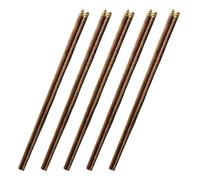 5 Pairs Wooden Chopsticks Reusable Handmade Chopsticks Noodle Chopsticks Suitable for Asian Food and Gourmet Dining Handmade Chopsticks