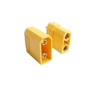 5 Pairs XT90 Male Female Bullet Connector, 90A Gold Plated Power Plug for RC LiPo Battery ESC Drone Airplane(XT90H)