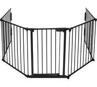 5 Panel Metal Fire Guard, Dog Pet Cat Barrier Indoor, Extra Wide Fireplace