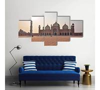 5 Panel Wall Art Urban Architectural Landscape Painting The Picture Print On Canvas Botanical Pictures For Home Decor/With Frame 200 X 100 Cm - For Living Room Hotel Restaurant Office Ho-8492886792